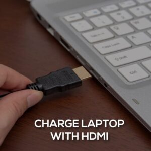 charge laptop with HDMI